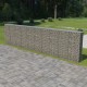 Sonata Габионна стена с капаци, поцинкована стомана, 600х30х150 см -