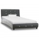 Sonata Рамка за легло, сива, изкуствена кожа, 90x200 cм -