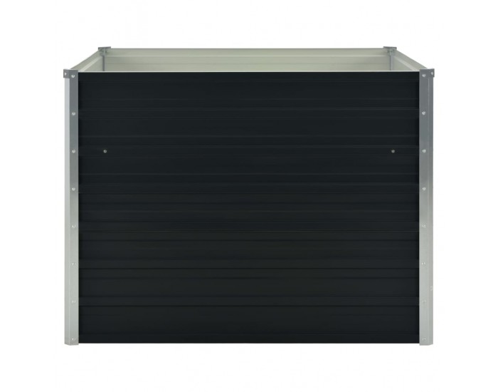 Sonata Повдигната леха, антрацит, 100x100x77 см, поцинкована стомана -