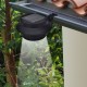 Sonata Градински соларни лампи за ограда, 12 бр, LED, черни -