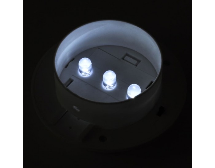 Sonata Градински соларни лампи за ограда, 12 бр, LED, бели -