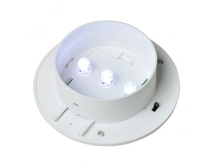 Sonata Градински соларни лампи за ограда, 12 бр, LED, бели -