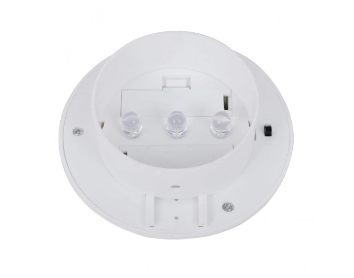 Sonata Градински соларни лампи за ограда, 12 бр, LED, бели -