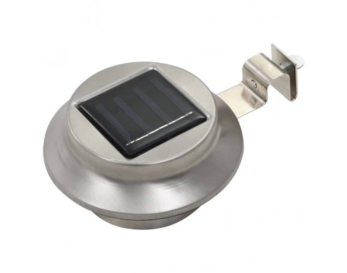 Sonata Градински соларни лампи, 12 бр, LED, кръгли, 12 см, бели -