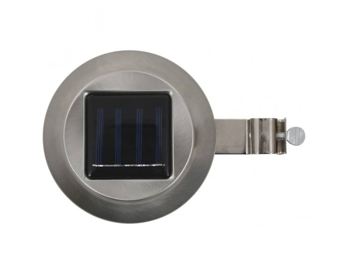 Sonata Градински соларни лампи, 12 бр, LED, кръгли, 12 см, бели -