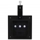 Sonata Градински соларни лампи, 12 бр, LED, квадратни, 12 см, черни -