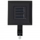 Sonata Градински соларни лампи, 12 бр, LED, квадратни, 12 см, черни -