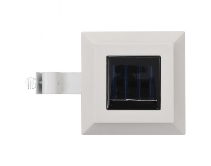 Sonata Градински соларни лампи, 12 бр, LED, квадратни, 12 см, бели -