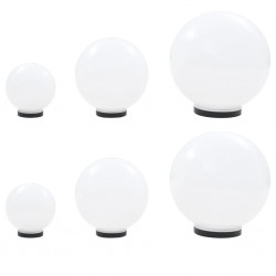 Sonata Градински сфери за LED лампи, 6 бр, 20/30/40 см, PMMA - Декорации