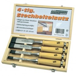 Brüder Mannesmann Комплект стругарски длета, 4 части, 66104 - Инструменти, Аксесоари за градината