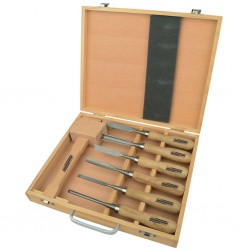 Brüder Mannesmann Комплект инструменти за дърворезба, 7 части, 66107 - Инструменти, Аксесоари за градината