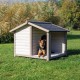 TRIXIE Кучешка къщичка с двускатен покрив Nature 100x82x90 см
