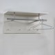 FMD Стенна закачалка за дрехи, 72x29,3x34,5 см, бяла FMD Стенна закачалка за дрехи, 72x29,3x34,5 см, бяла