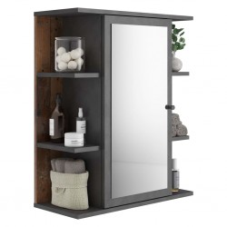FMD Огледален шкаф за баня, матера, тъмно стар стил - Баня