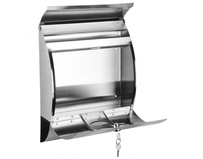 HI Пощенска кутия, неръждаема стомана, 30x12x40 см