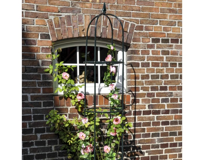 HI Градинска арка, зелена, 40х40х200 см, стомана