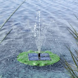 HI Соларна плаваща помпа за фонтан, лист лотос - Градина