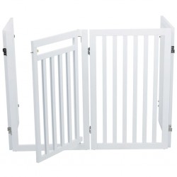 TRIXIE Преграда за кучета, 60-160 см, бяла, 39363 - Домашни любимци