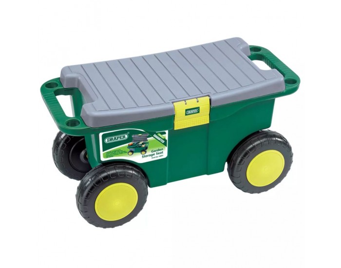 Draper Tools Градинска количка седалка 56x27,2x30,4 см зелена 60852
