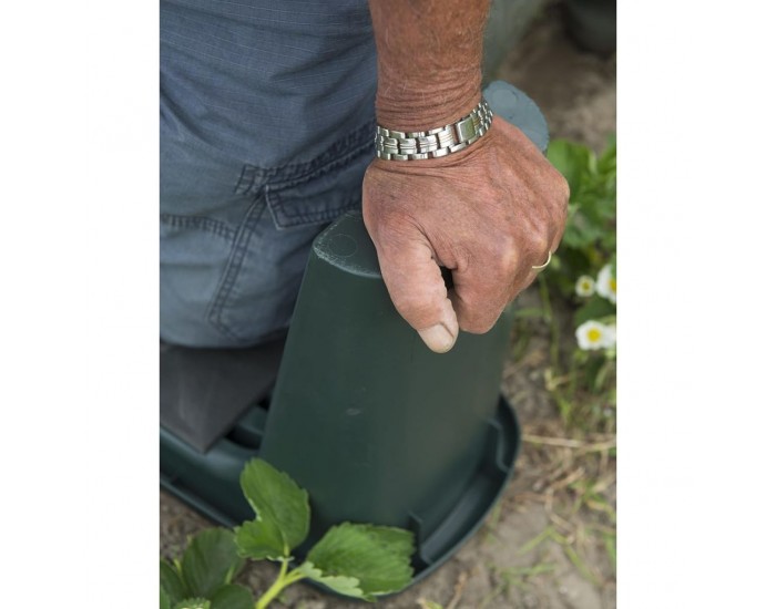 Nature Градинарска подложка за колене 2-в-1, 65,5x25x34 см, зелена