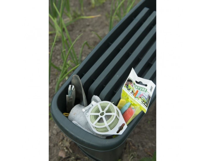 Nature Градинарска подложка за колене 2-в-1, 65,5x25x34 см, зелена