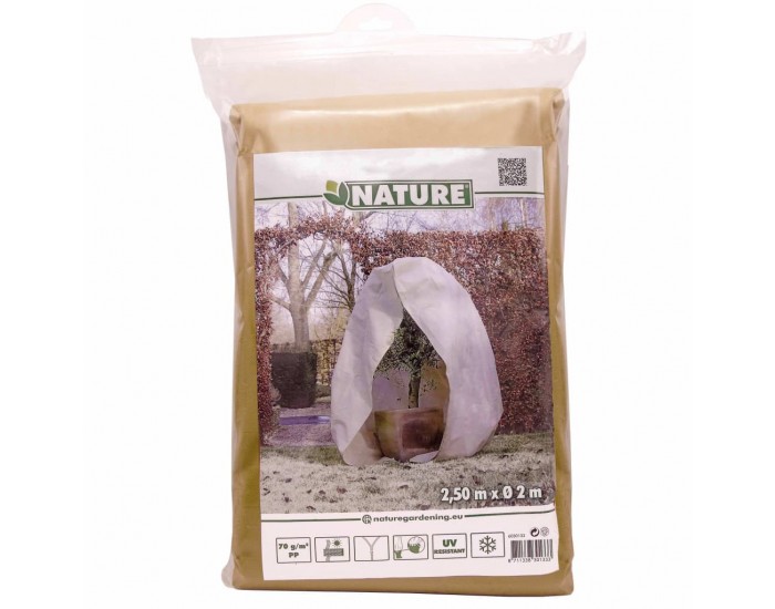 Nature Зимно поларено покривало с цип, 70 гр/м², бежово, 2x2,5 м Nature Зимно поларено покривало с цип, 70 гр/м², бежово, 2x2,5 м