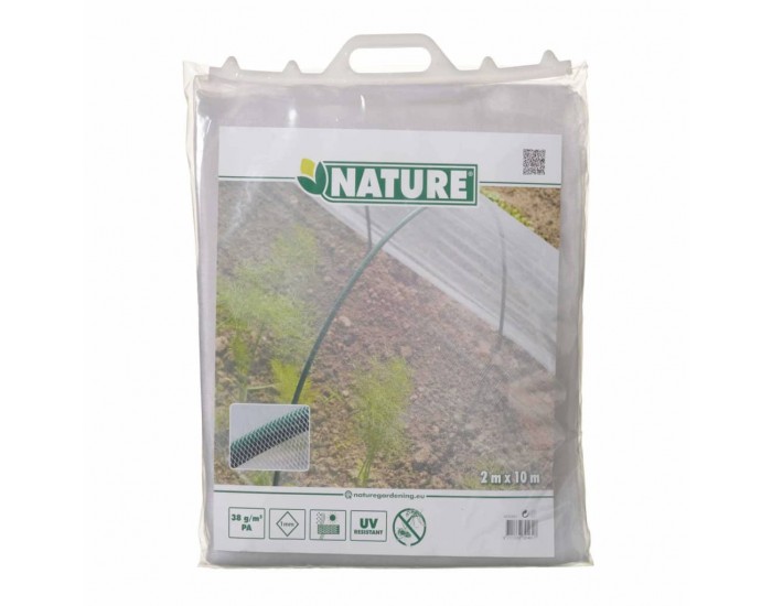 Nature Мрежа против насекоми, 2x10 м, прозрачна