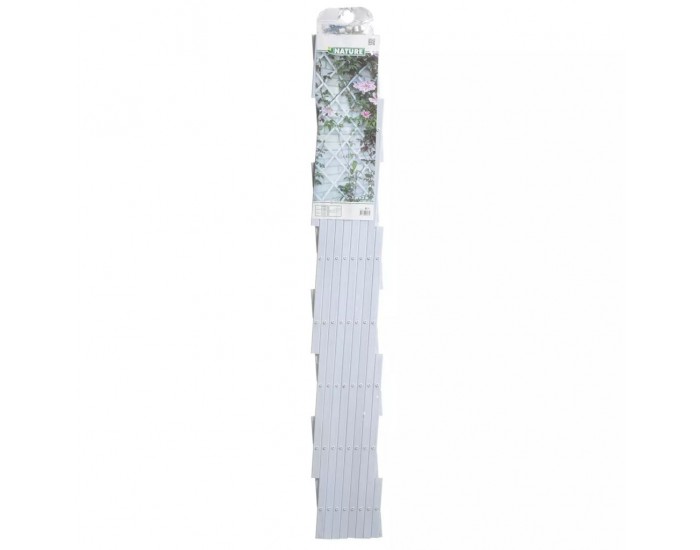 Nature Градинска пергола, 100x200 см, PVC, бяла, 6040703 Nature Градинска пергола, 100x200 см, PVC, бяла, 6040703