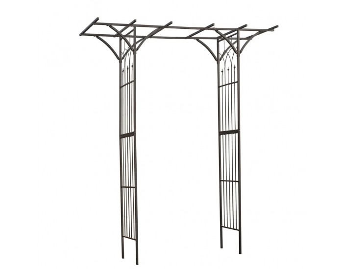 Nature Градинска арка, метал, 114x66x232 см, черна Nature Градинска арка, метал, 114x66x232 см, черна