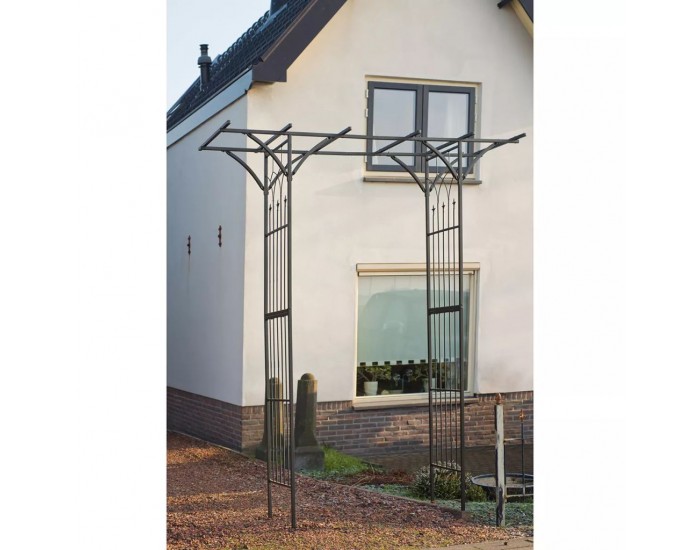 Nature Градинска арка, метал, 114x66x232 см, черна Nature Градинска арка, метал, 114x66x232 см, черна