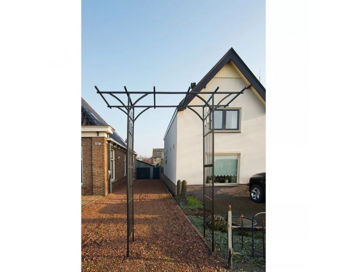 Nature Градинска арка, метал, 114x66x232 см, черна Nature Градинска арка, метал, 114x66x232 см, черна