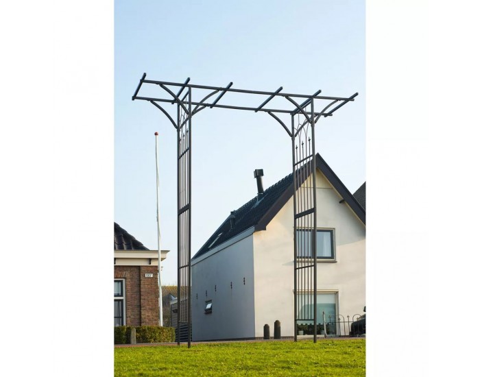 Nature Градинска арка, метал, 114x66x232 см, черна Nature Градинска арка, метал, 114x66x232 см, черна