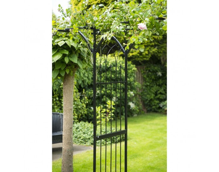 Nature Градинска арка, метал, 114x66x232 см, черна Nature Градинска арка, метал, 114x66x232 см, черна