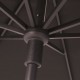 Madison Градински чадър Paros, кръгъл, 300 см, сив, PC14P014