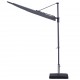 Madison Чадър за балкон Sun Wave, 270x150 см, сив, PAC3P014 Madison Чадър за балкон Sun Wave, 270x150 см, сив, PAC3P014