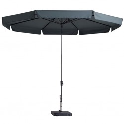 Madison Градински чадър Syros, 350 см, кръгъл, сив, PAC6P014 - Градина