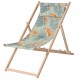 Madison Дървен плажен стол Dotan, синьо и оранжево