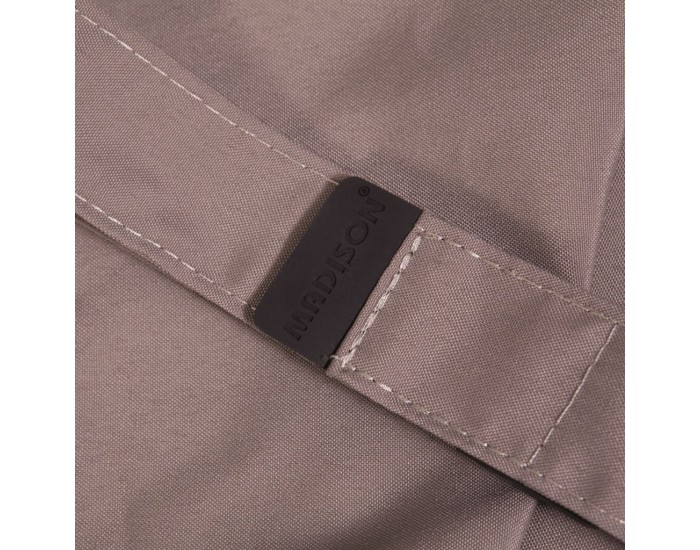 Madison Градински чадър Syros 350 см отворена структура таупе кръгъл