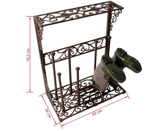 Esschert Design Стойка за ботуши, размер L, чугун, LH44