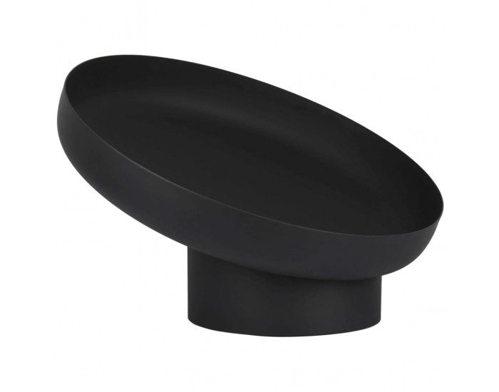 Esschert Design Купа за огън, наклонена, черна, стомана, FF402 Esschert Design Купа за огън, наклонена, черна, стомана, FF402