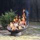 Esschert Design Купа за огън, наклонена, черна, стомана, FF402 Esschert Design Купа за огън, наклонена, черна, стомана, FF402