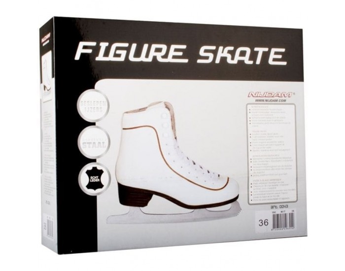 Nijdam Дамски кънки за фигурно пързаляне, р-р 43, 0043-WIT-43 Nijdam Дамски кънки за фигурно пързаляне, р-р 43, 0043-WIT-43