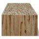Sonata Маса за кафе, натурална тикова дървесина, 90x50x35 см