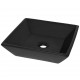 Sonata Керамична мивка, квадратна, черна, 41,5x41,5х12 см