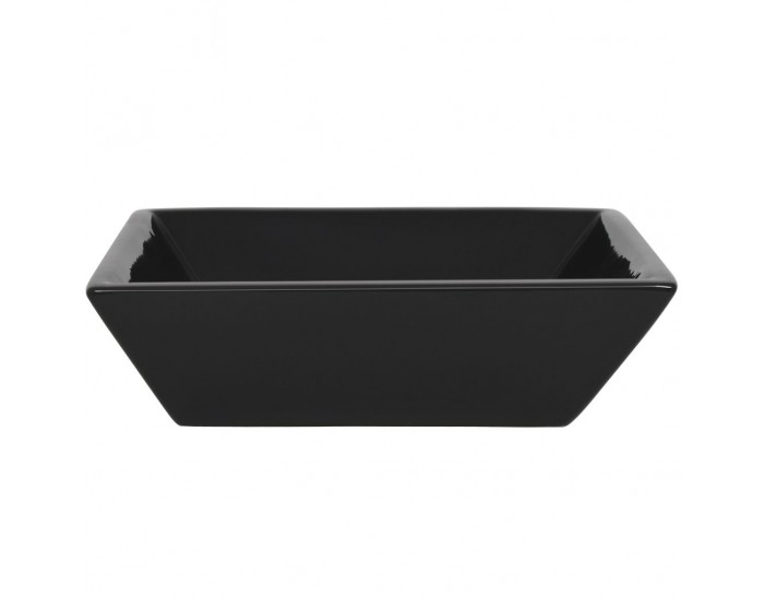 Sonata Керамична мивка, квадратна, черна, 41,5x41,5х12 см