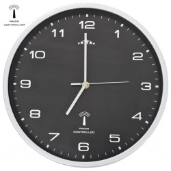Sonata Радиоуправляем стенен часовник с кварцов механизъм 31 см черен - Сувенири, Подаръци, Свещи