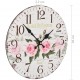 Sonata Винтидж стенен часовник Цветя, 30 см