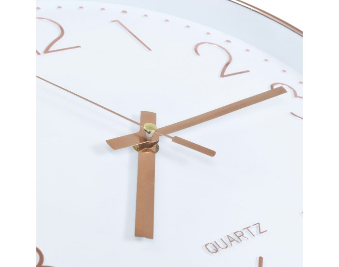 Sonata Стенен часовник, 30 см, розово-златисто