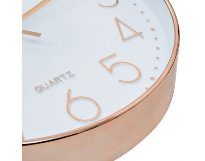 Sonata Стенен часовник, 30 см, розово-златисто