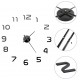 Sonata 3D стенен часовник, модерен дизайн, 100 см, XXL, черен